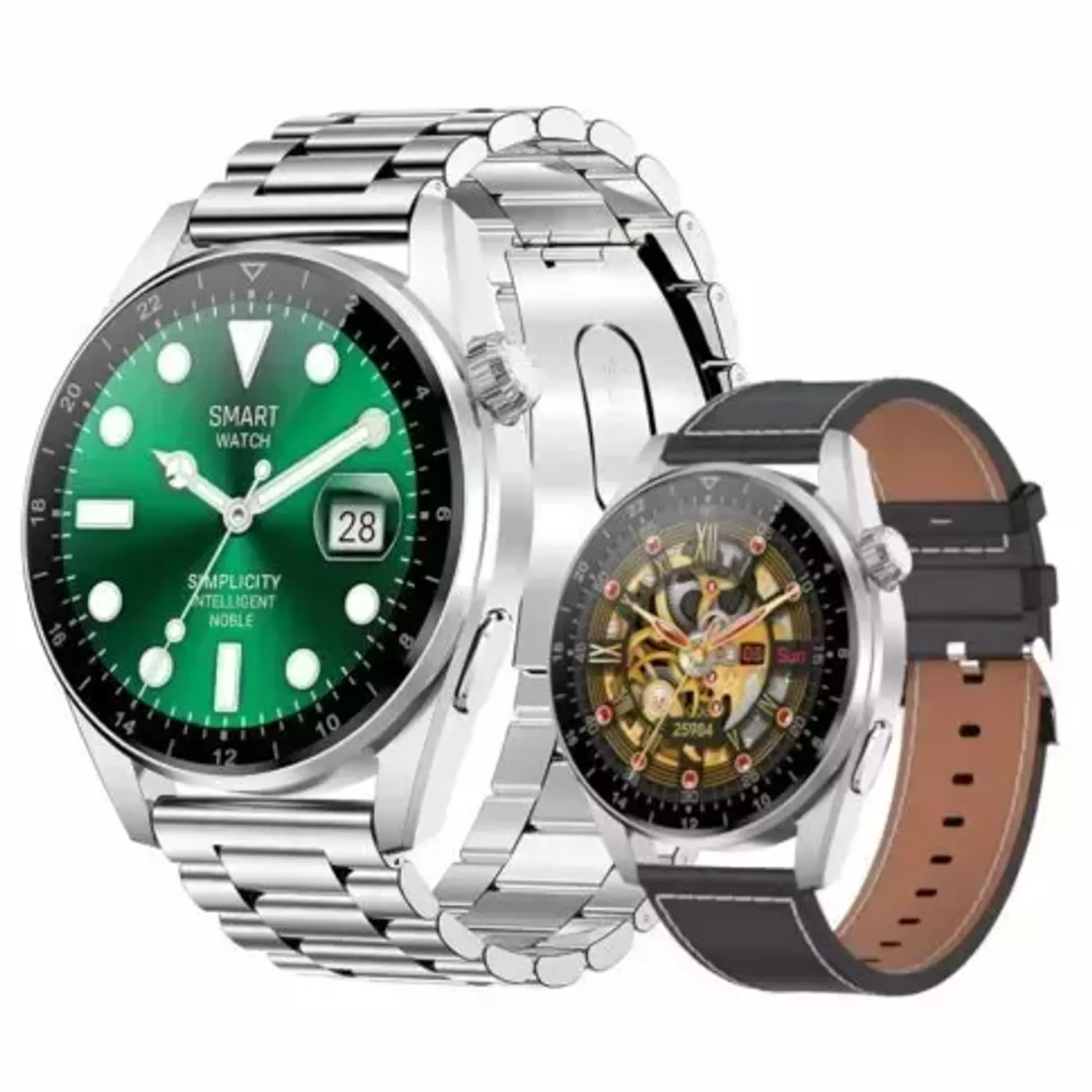 Zegarek Smartwatch Rubicon zestaw z paskiem i bransoletą Rozmowy telefoniczne.jpg